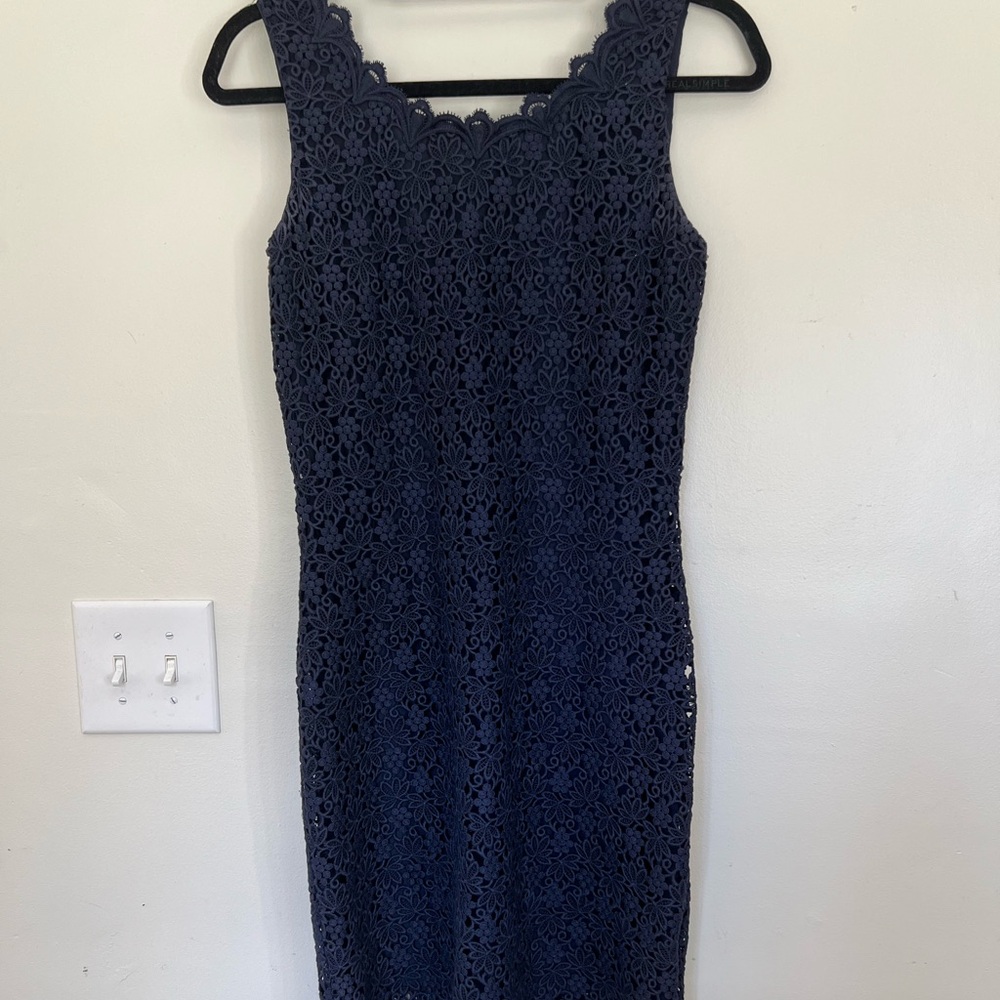 Cynthia Steffe Navy Lace Dress